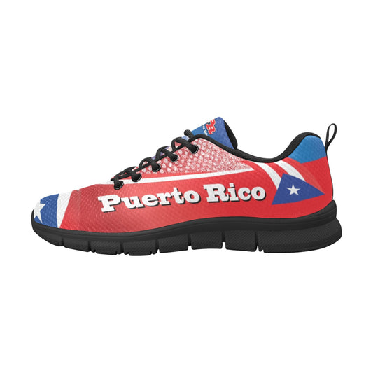 Puerto Rico Dots Men's Breathable Sneakers (Model 055)