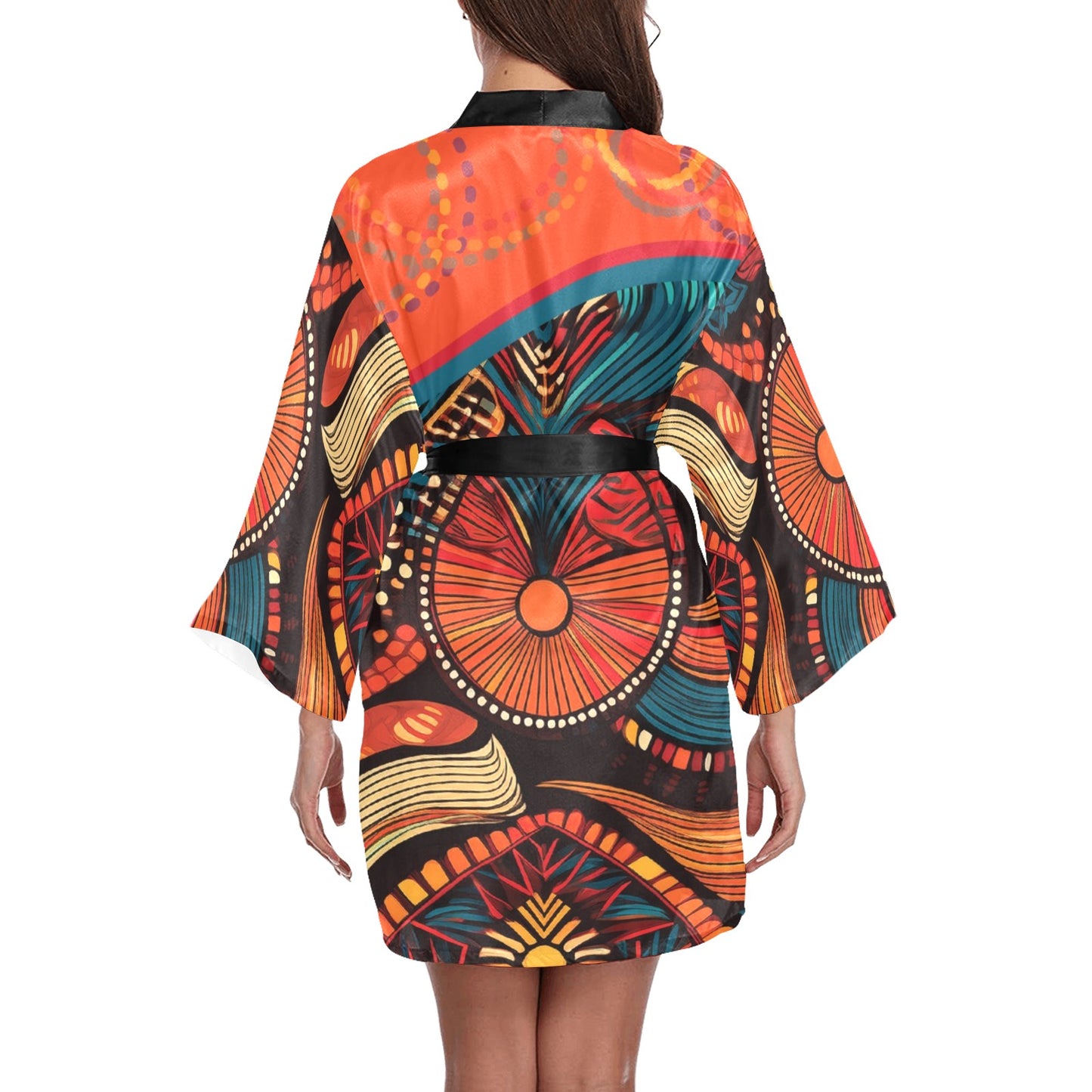 Native Women's Long Sleeve Kimono Robe