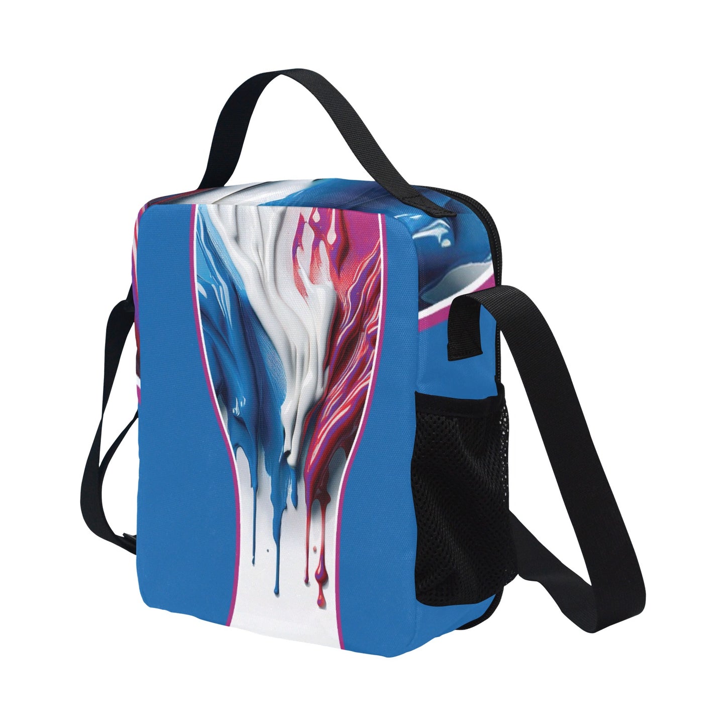 Drip All Over Print Crossbody Lunch Bag for Kids (1722)