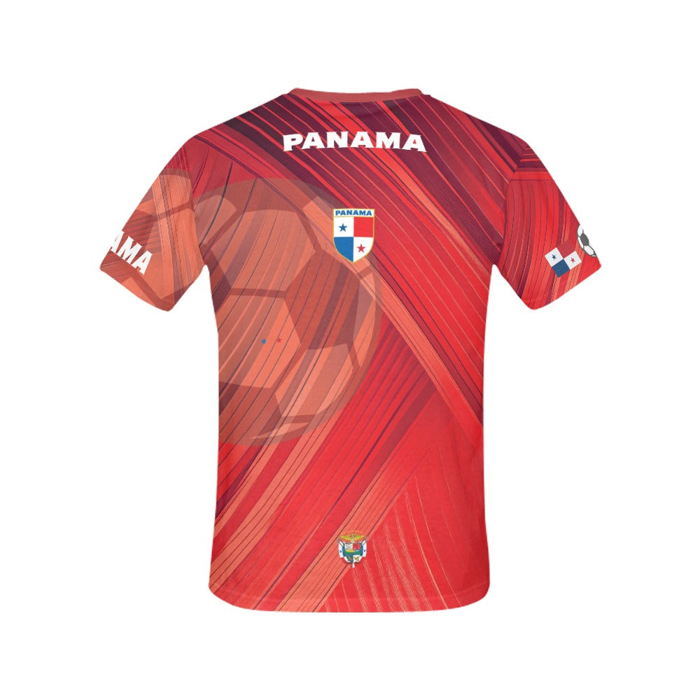 Panama Red Wave Women's All Over Print T-shirt (USA Size) (T40)