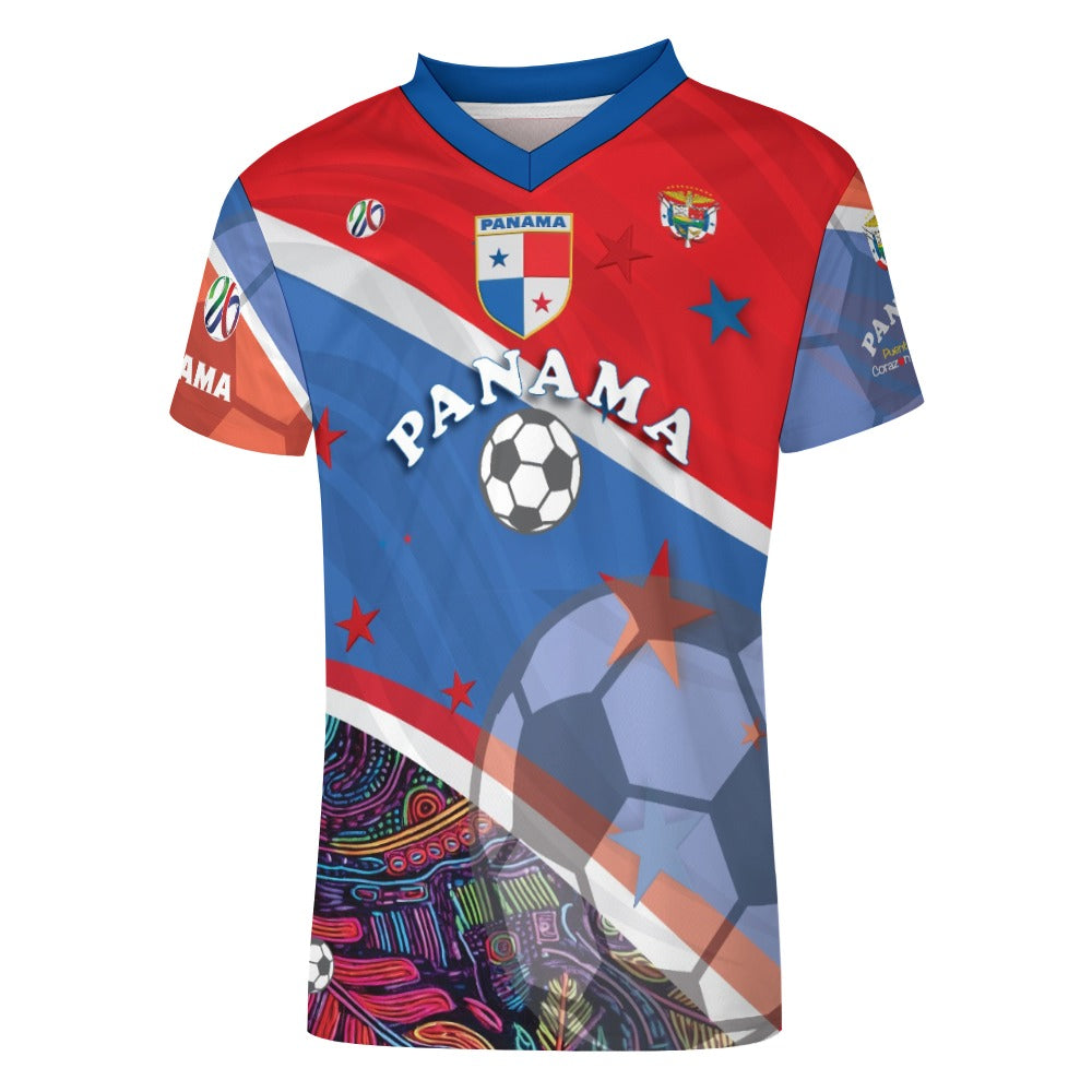 Panama Mola Football clothes V-neck