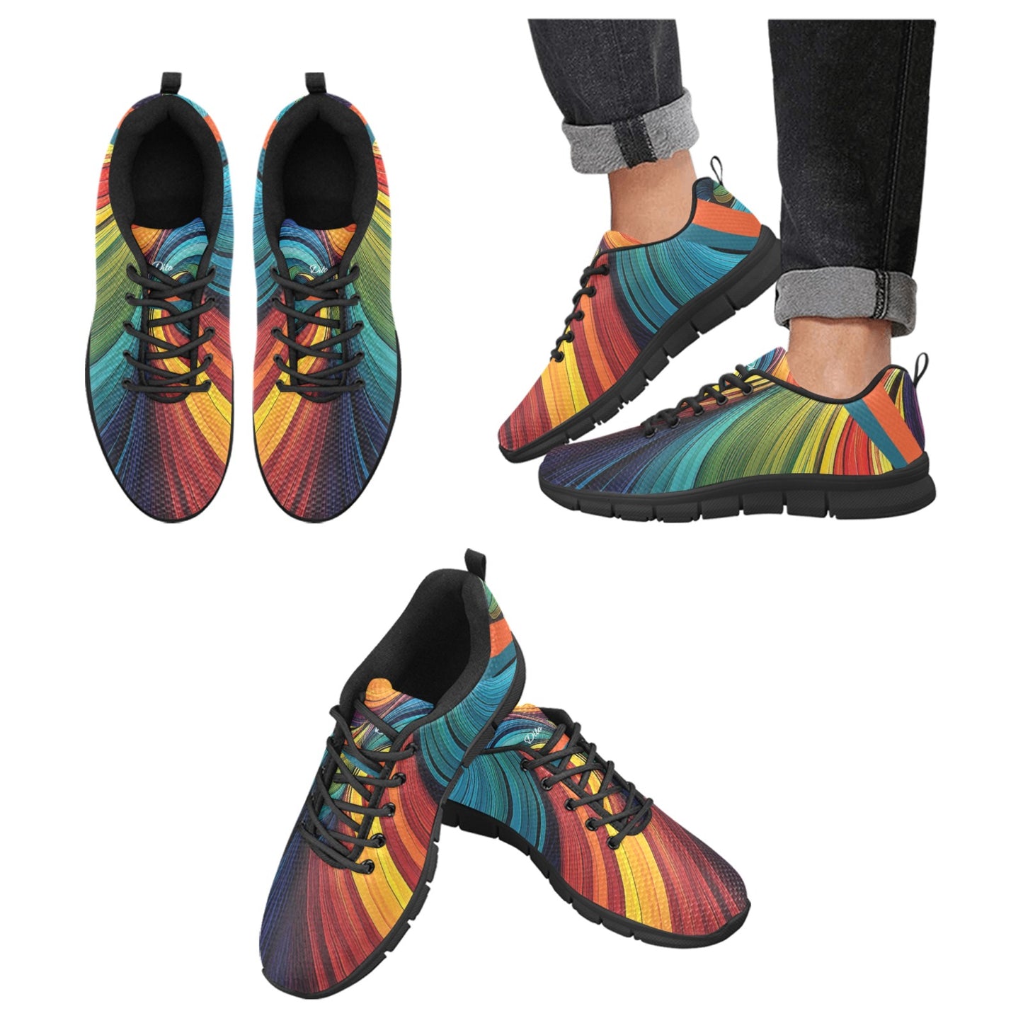 Colorful Men's Breathable Sneakers (Model 055)