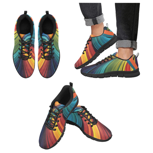 Colorful Men's Breathable Sneakers (Model 055)