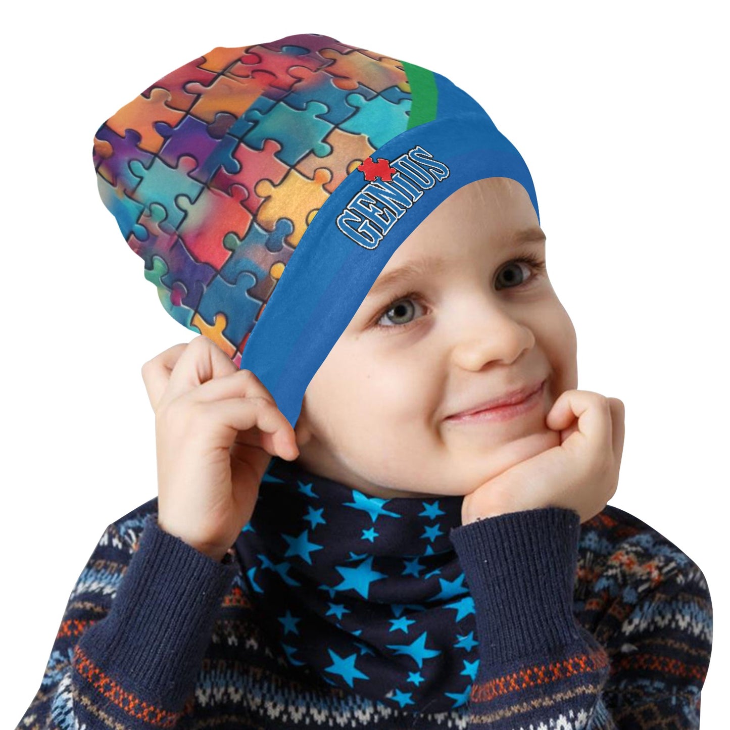 Geniuses All Over Print Beanie for Kids