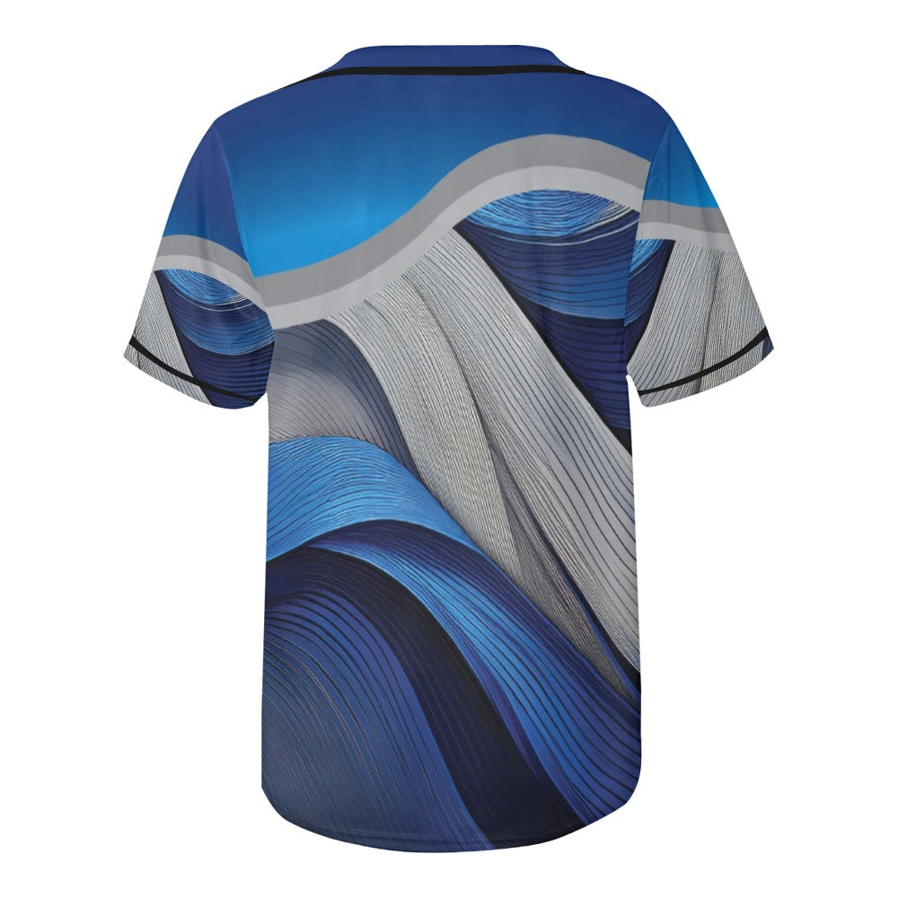 Blue Ribbon Men's All Over Print Baseball Jersey (T50)