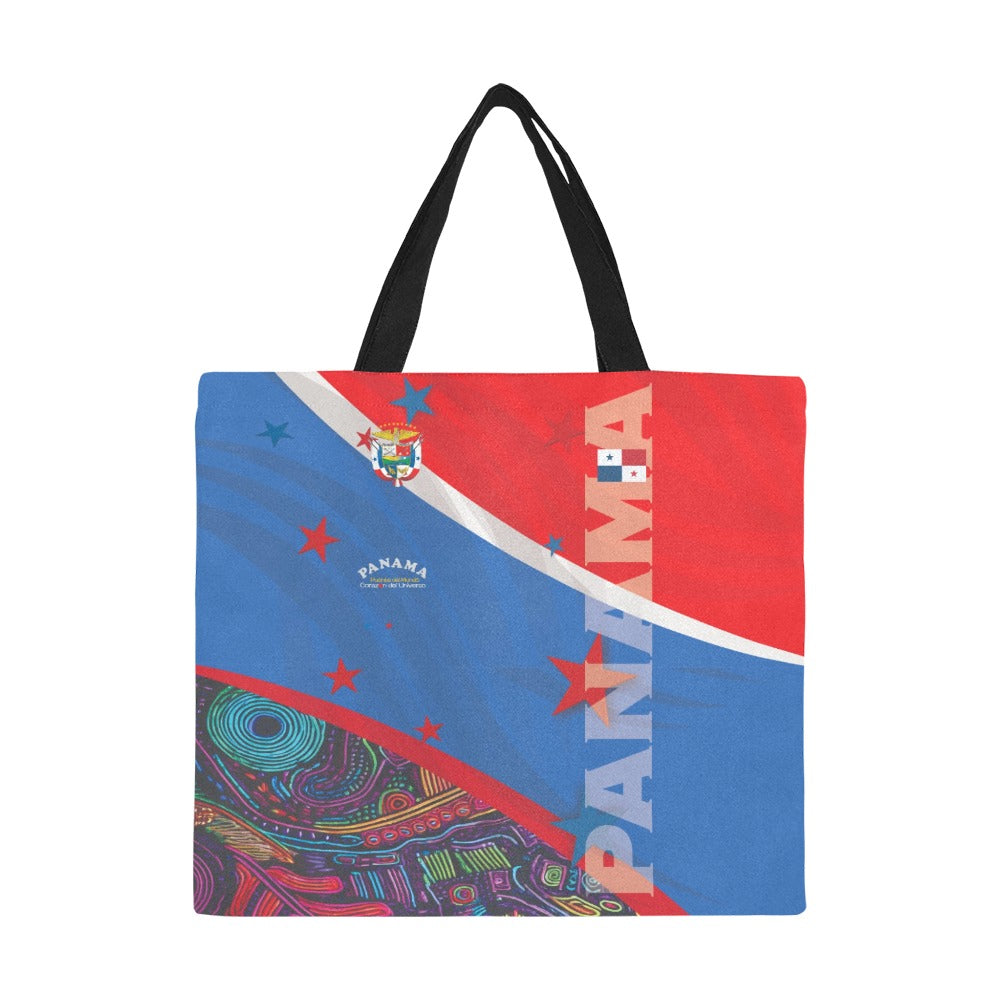 Panama All Over Print Canvas Tote Bag(Large)