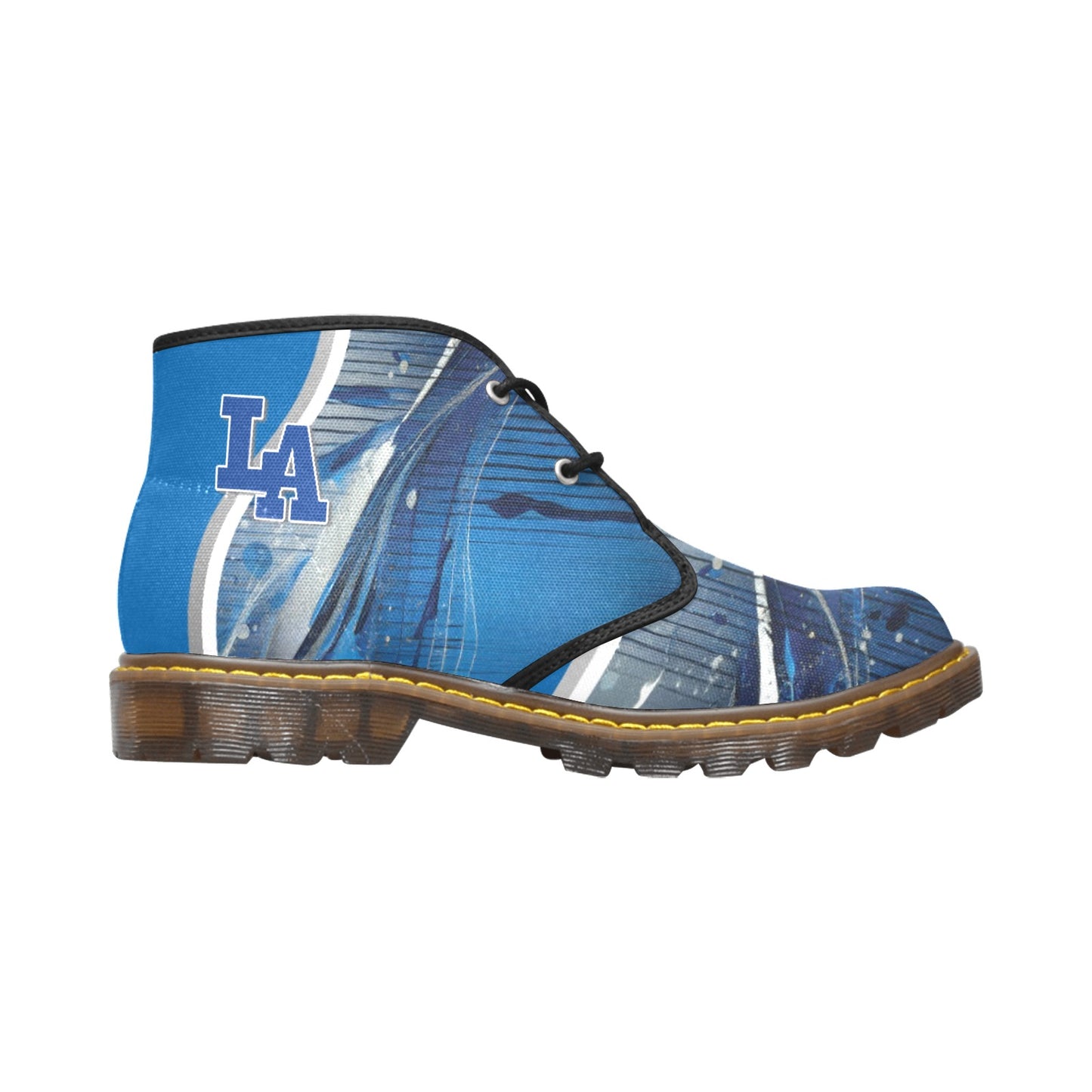 LA Blue Liquid Women's Canvas Chukka Boots Shoe (Model 2402-1)