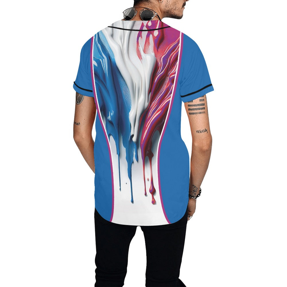 Drip Men's All Over Print Baseball Jersey (T50)