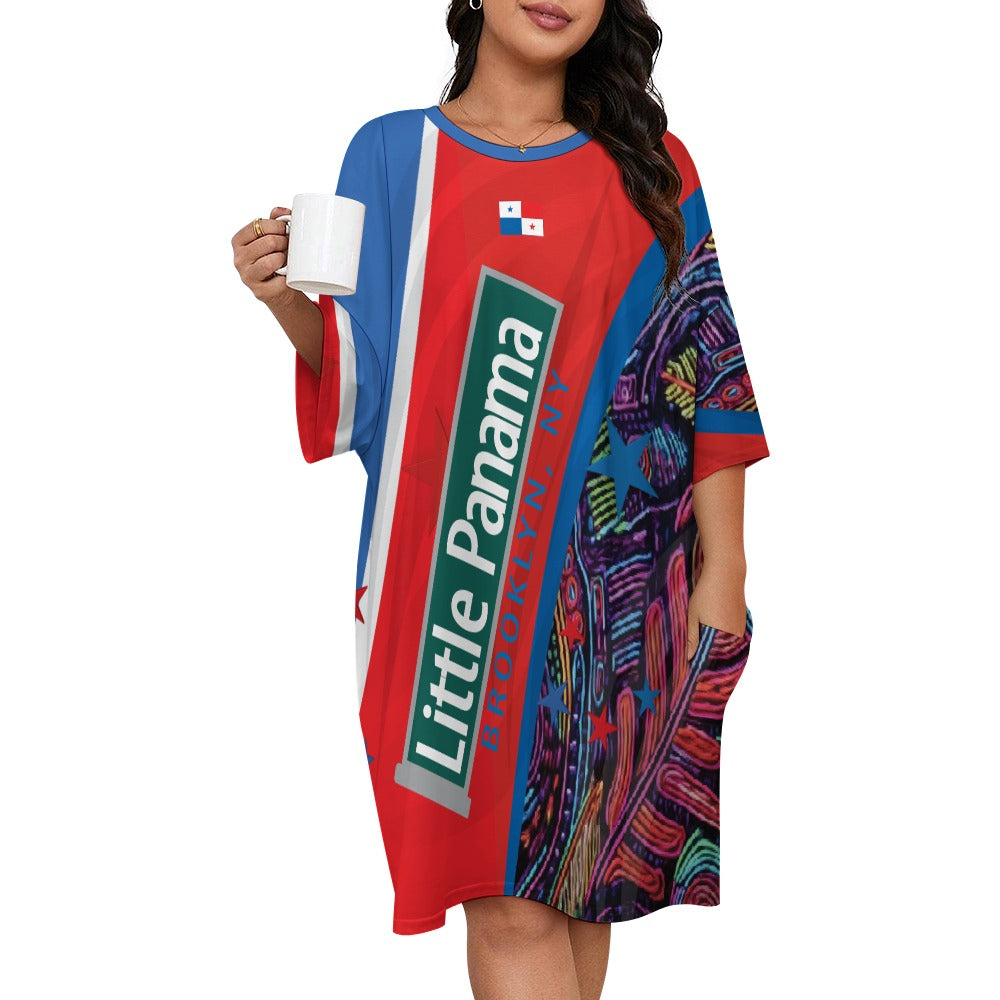 Little Panama Women's one-size long T-shirt/pajama top
