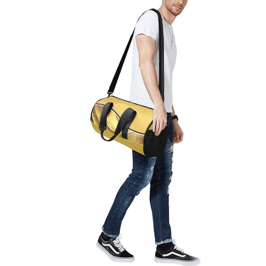 Black Gold Travel Duffel Bags (Model 1679)
