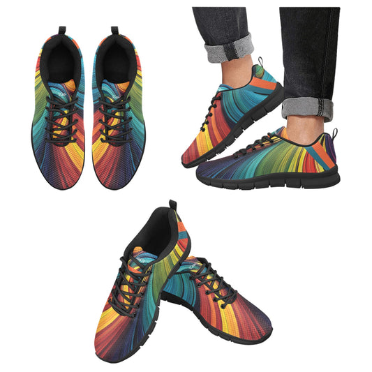 Colorful Women's Breathable Sneakers (Model 055)