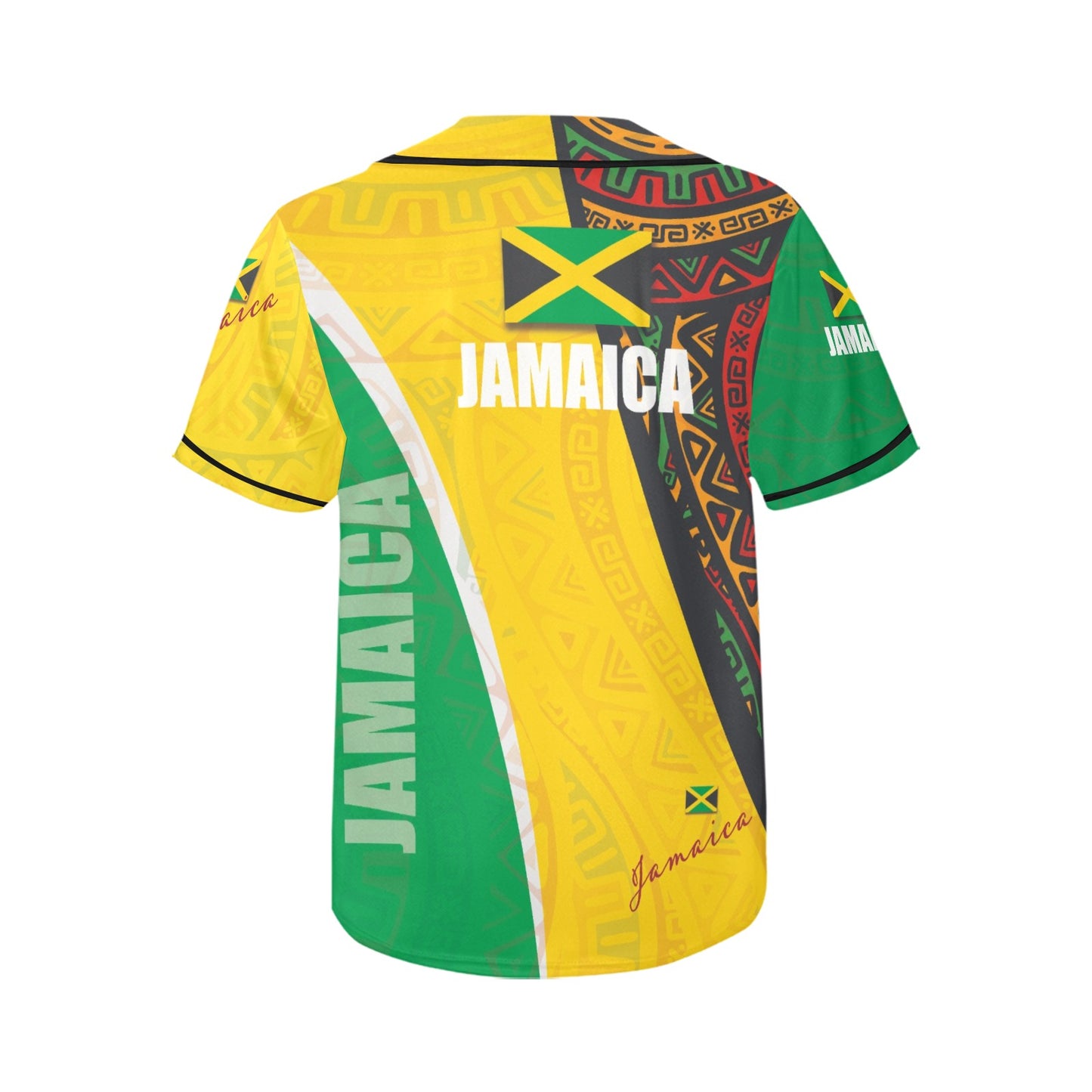 Jamaica Women's All Over Print Baseball Jersey(ModelT50)