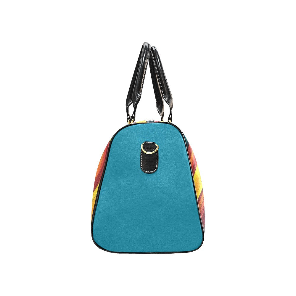 Colorful Travel Bag Black (Small) (Model1639)