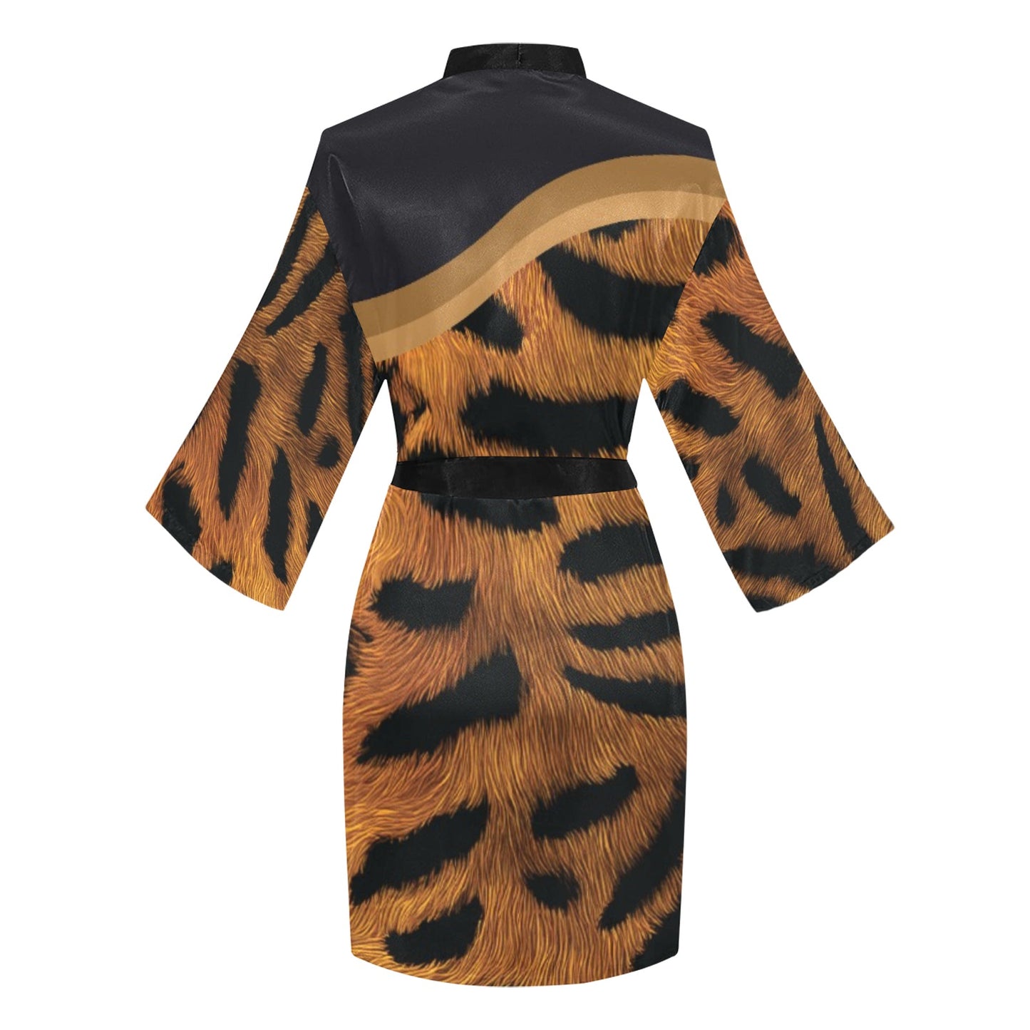 Tiger Women's Long Sleeve Kimono Robe