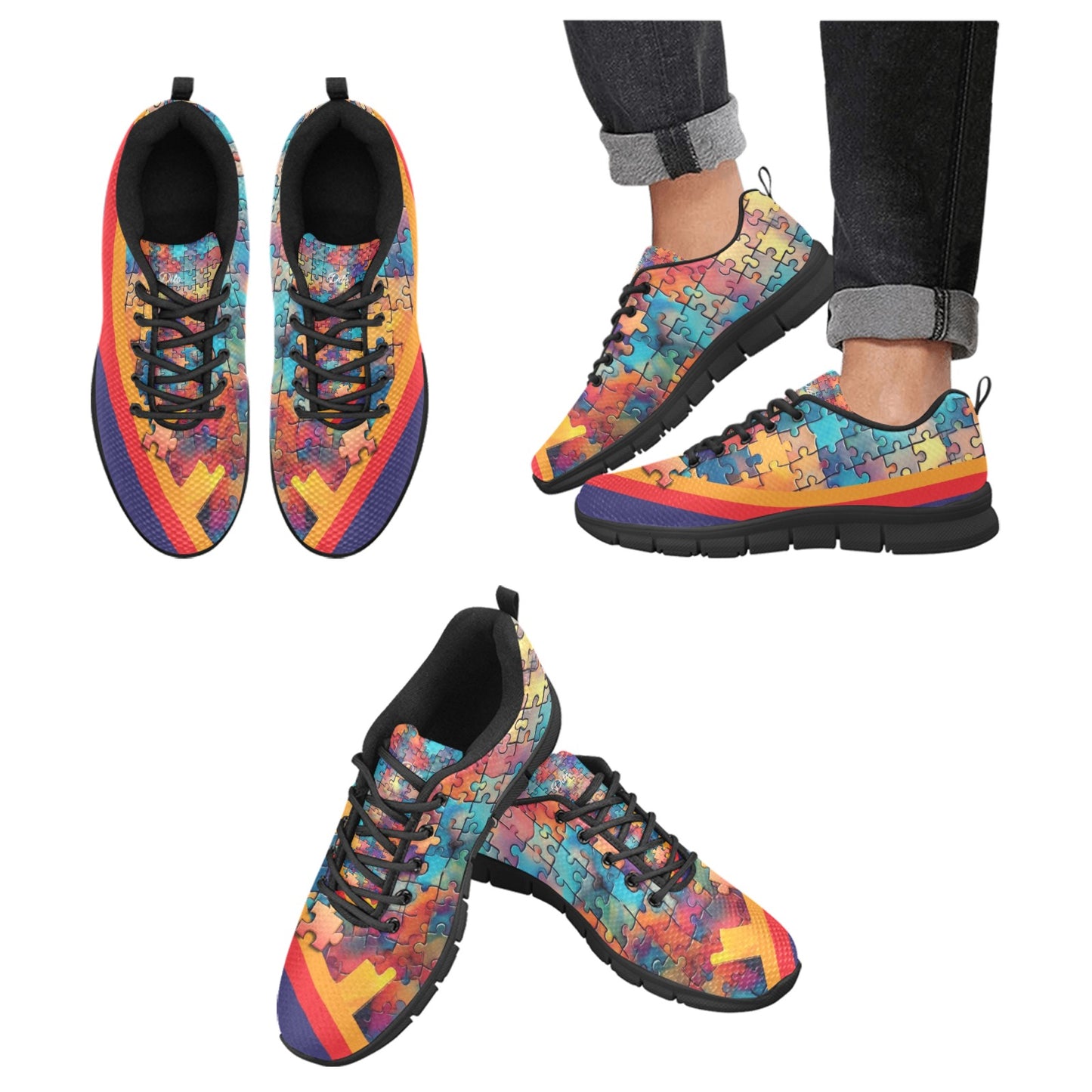 Geniuses Men's Breathable Sneakers (Model 055)