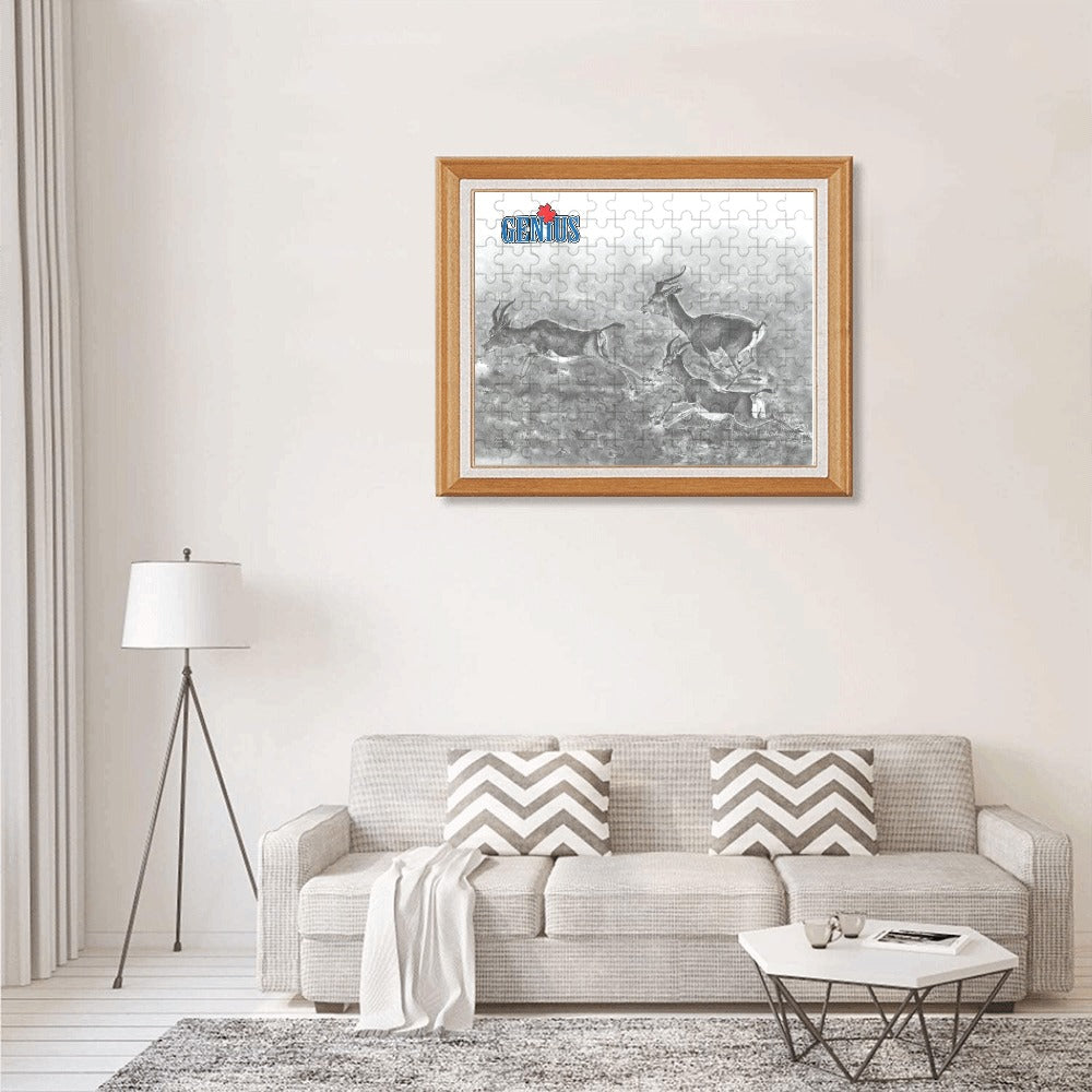 Genius Gazelle120-Piece Wooden Photo Puzzles
