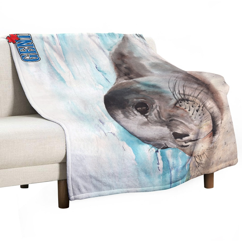 Genius Seal Ultra-Soft Flannel Blanket 60"x80"