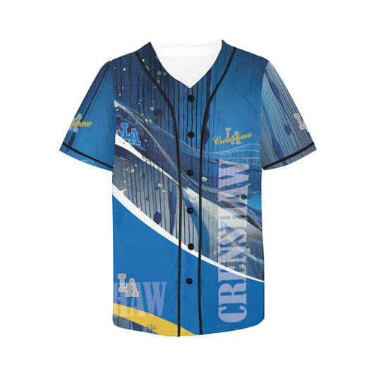 LA Crenshaw Women's All Over Print Baseball Jersey(ModelT50)