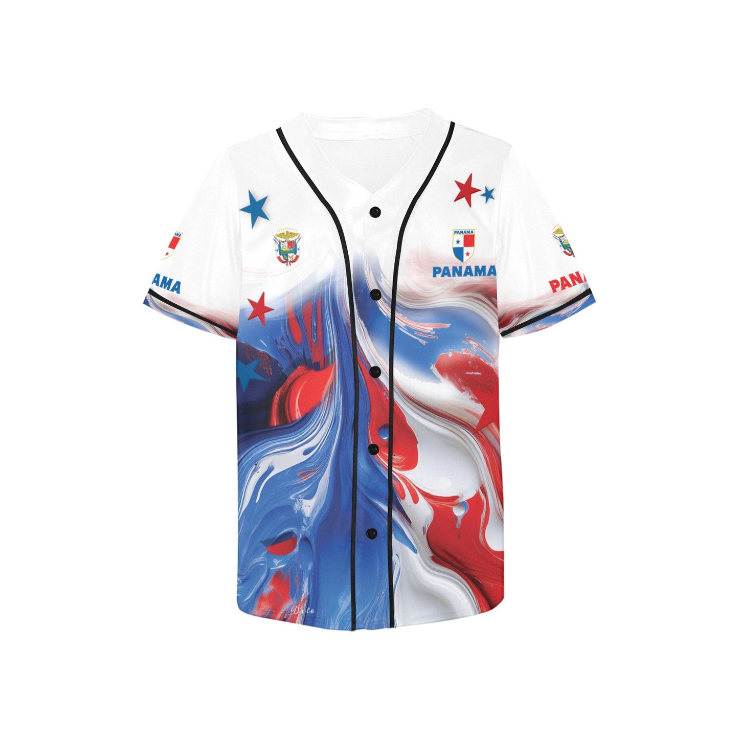 Panama Paint 2 Kid's All Over Print Baseball Jersey(ModelT50)