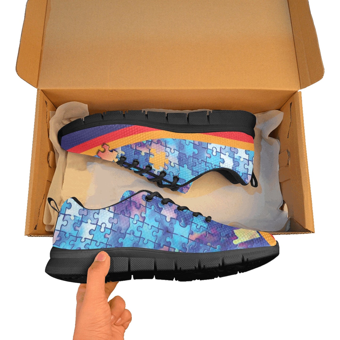 Geniuses Blue Men's Breathable Sneakers (Model 055)