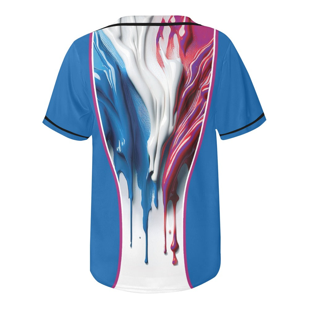Drip Men's All Over Print Baseball Jersey (T50)