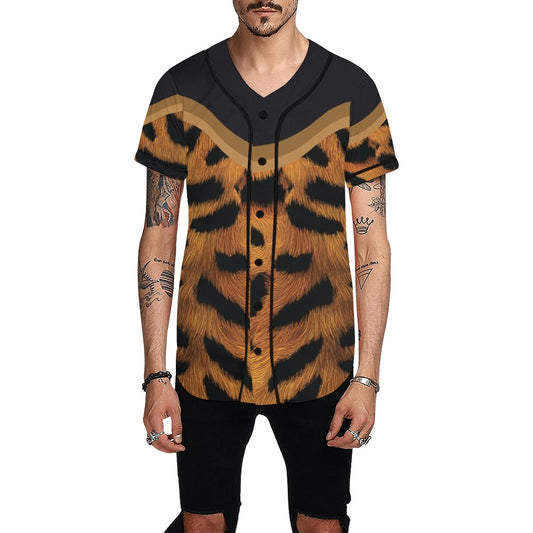Tiger Men's All Over Print Baseball Jersey (T50)