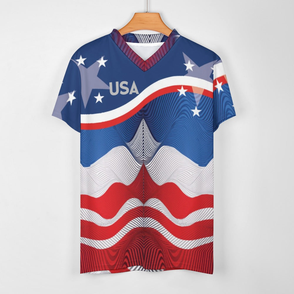 USA Football Soccer clothes V-neck
