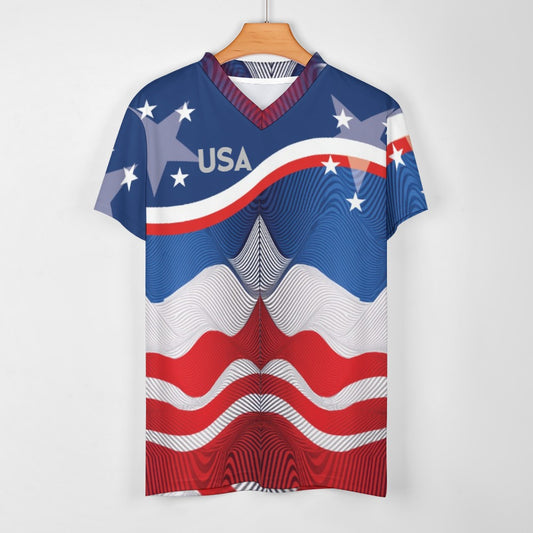 USA Football Soccer clothes V-neck