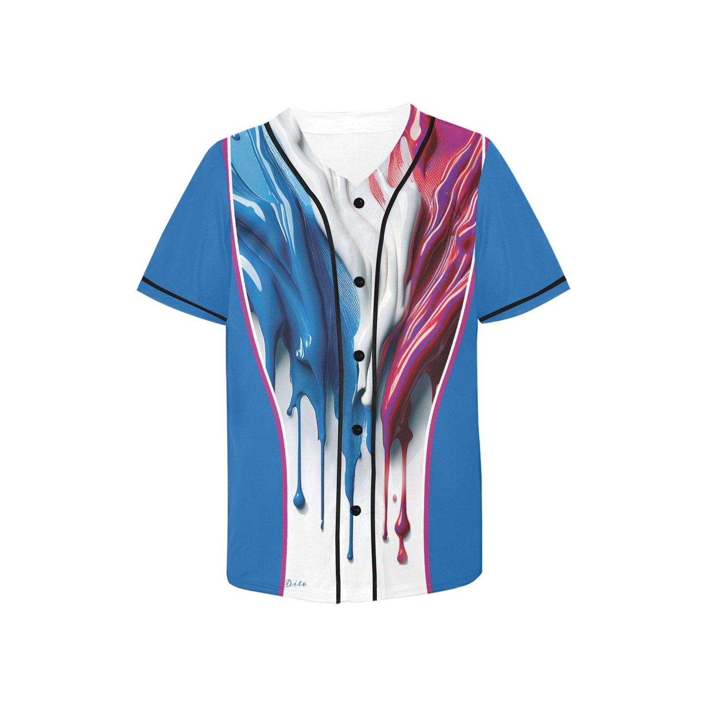 Drip Kid's All Over Print Baseball Jersey(ModelT50)