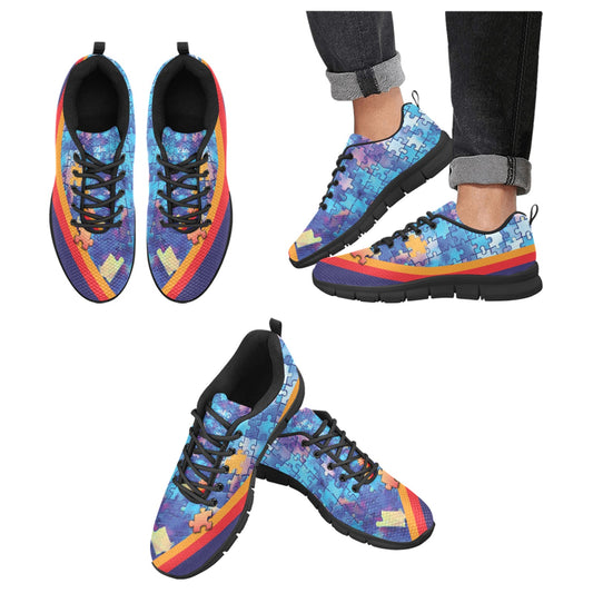 Geniuses Blue Women's Breathable Sneakers (Model 055)
