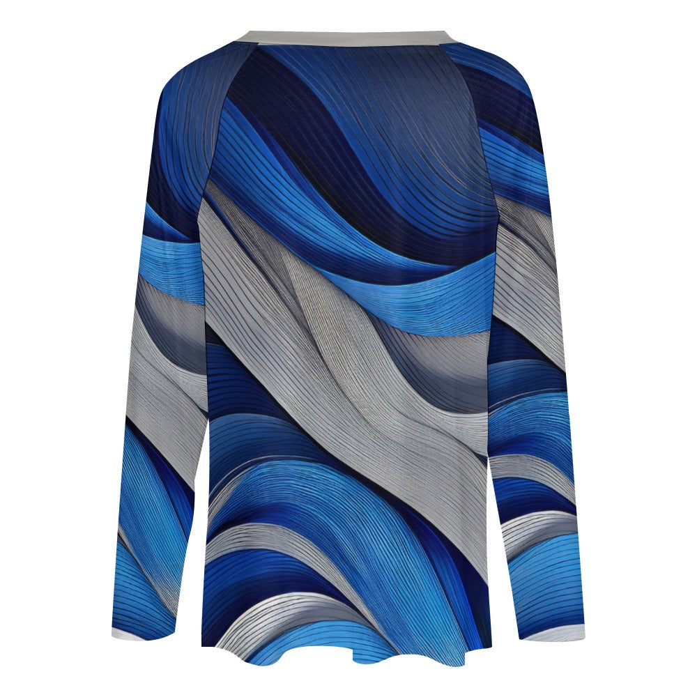 *Blue Ribbon Women's Long sleeve loose tee