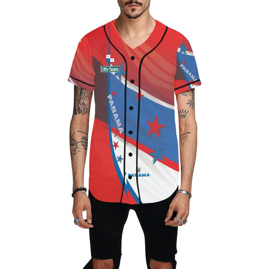Little Panama Men's All Over Print Baseball Jersey (T50)