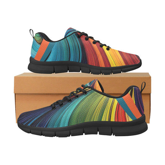 Colorful Women's Breathable Sneakers (Model 055)