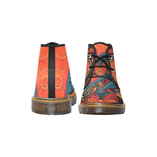 Native Women's Canvas Chukka Boots Shoe (Model 2402-1)