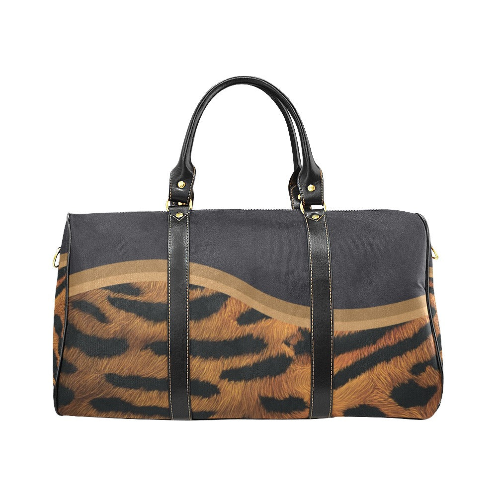 Tiger Travel Bag Black (Small) (Model1639)