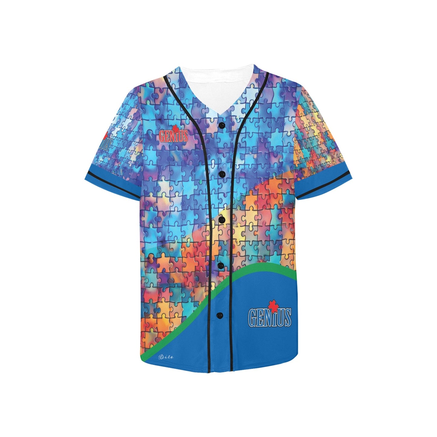 Geniuses Kid's All Over Print Baseball Jersey(ModelT50)