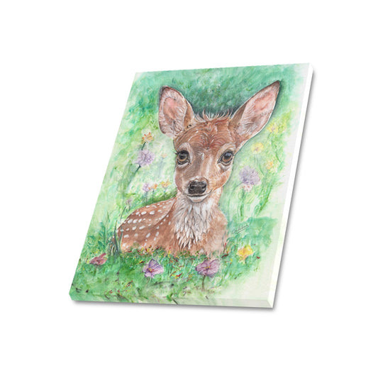 -Deer Mom Frame Canvas Print 20"x24" Made in the USA