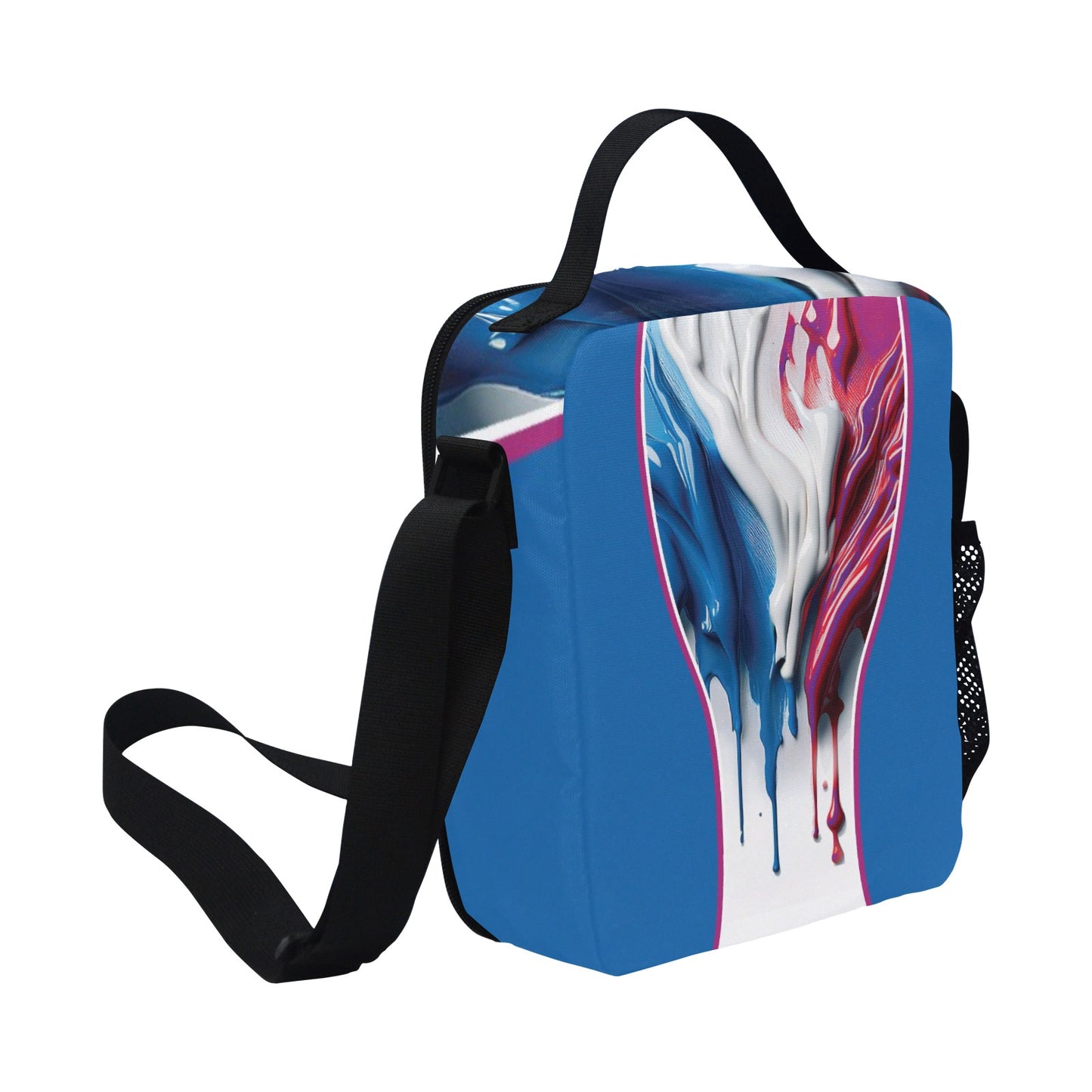 Drip All Over Print Crossbody Lunch Bag for Kids (1722)