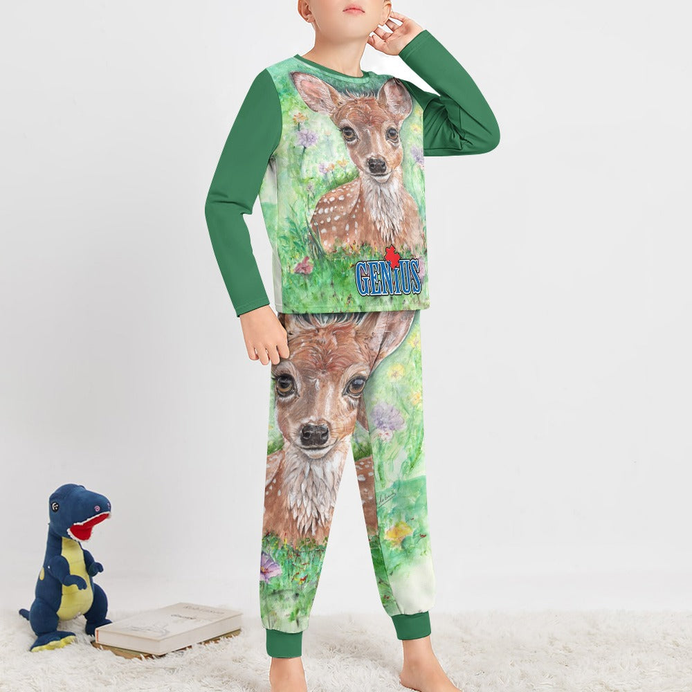 Genius Deer Mom Boy's Pajama suit. (See Size Chart)