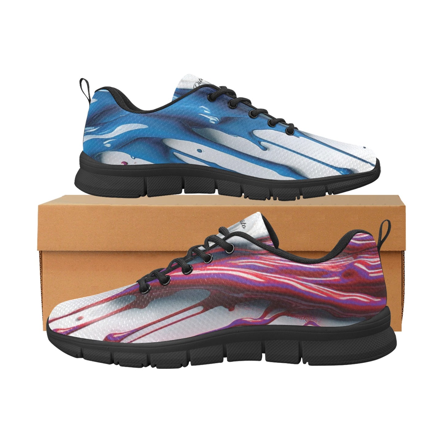 Drip Men's Breathable Sneakers (Model 055)