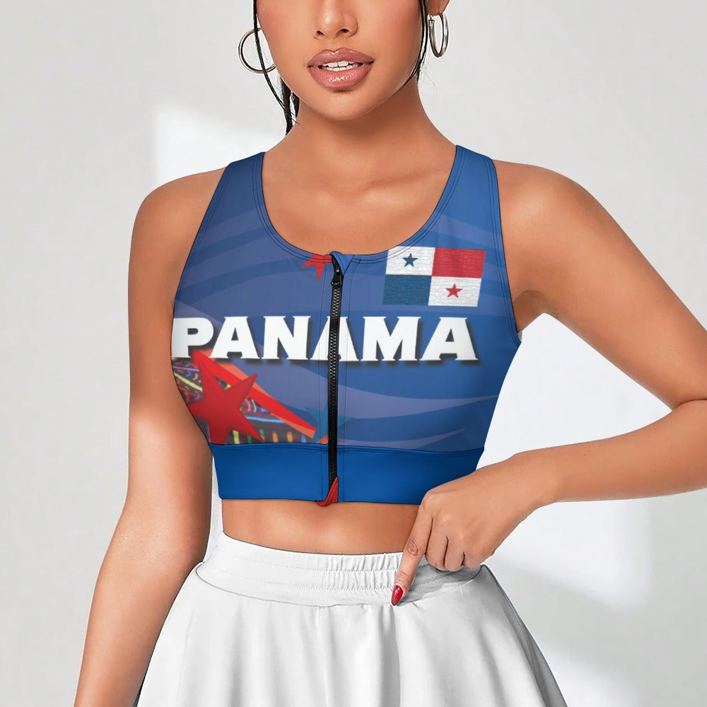 Panama Yoga Zipper Vest New Tie-Dye