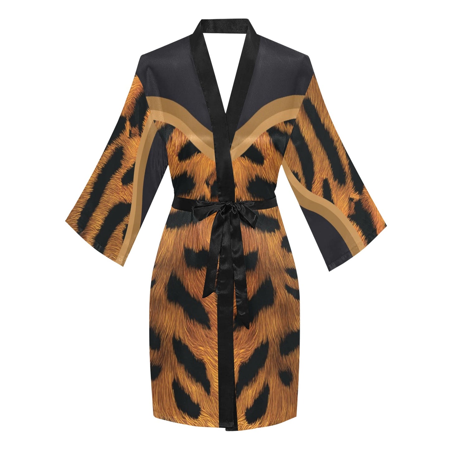 Tiger Women's Long Sleeve Kimono Robe