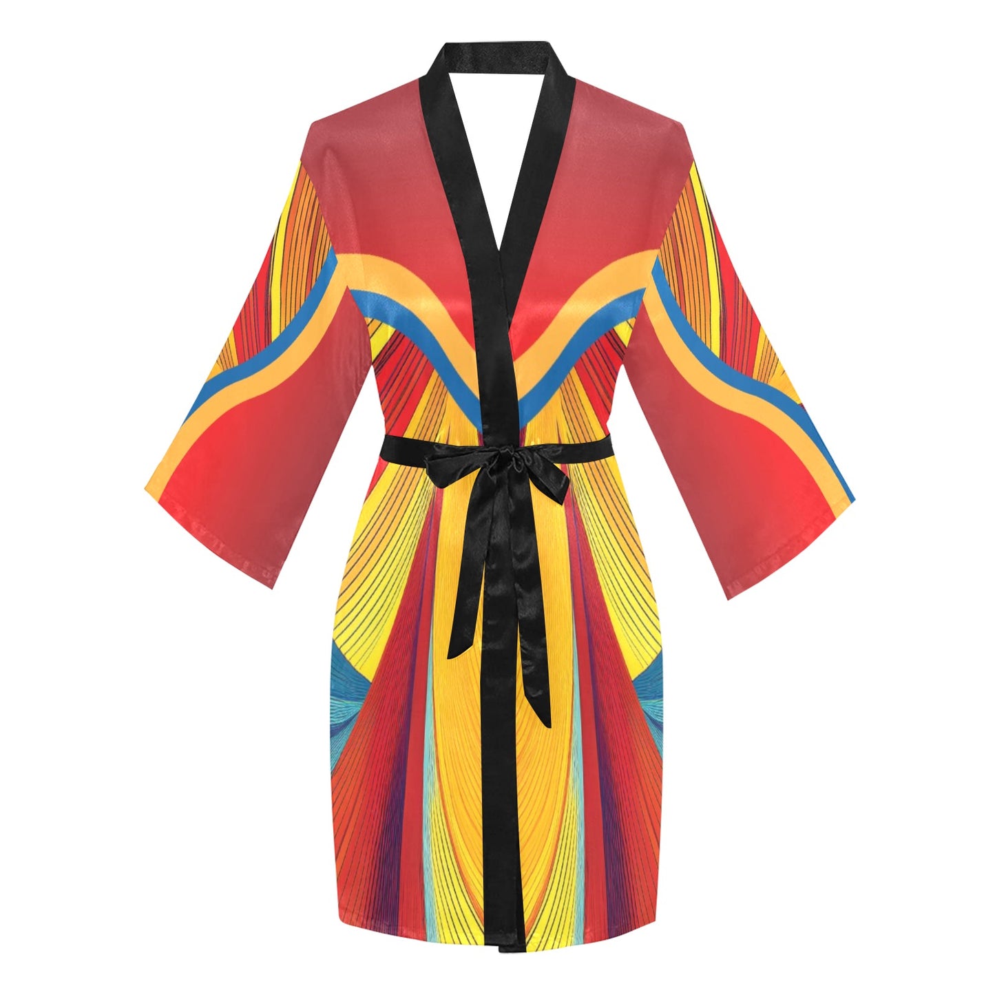 Colorful Women's Long Sleeve Kimono Robe