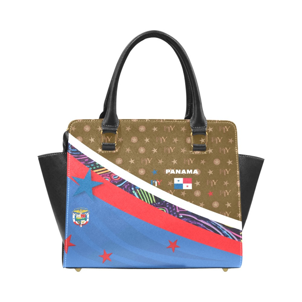 Panama Rivet Shoulder Handbag