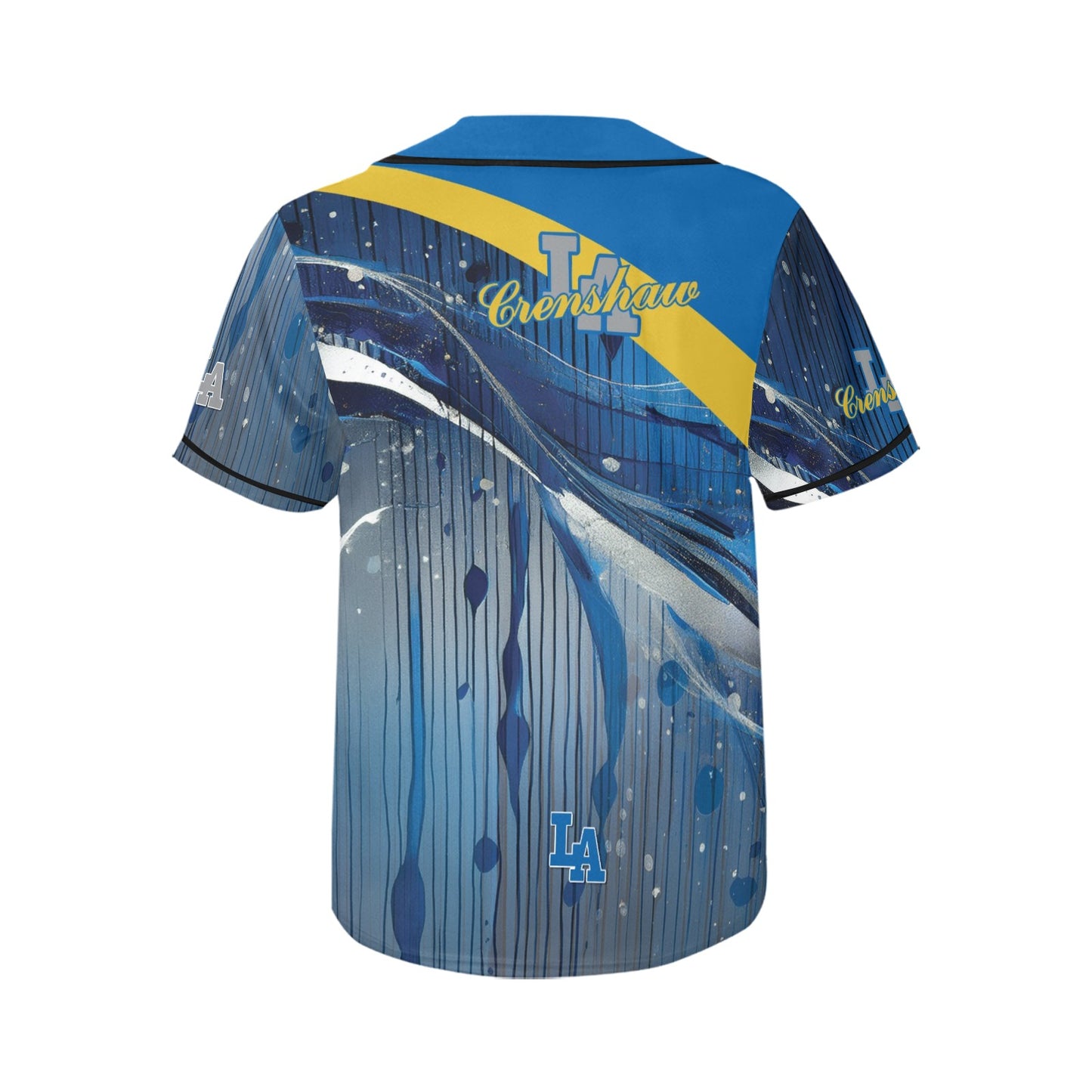 LA Crenshaw Women's All Over Print Baseball Jersey(ModelT50)