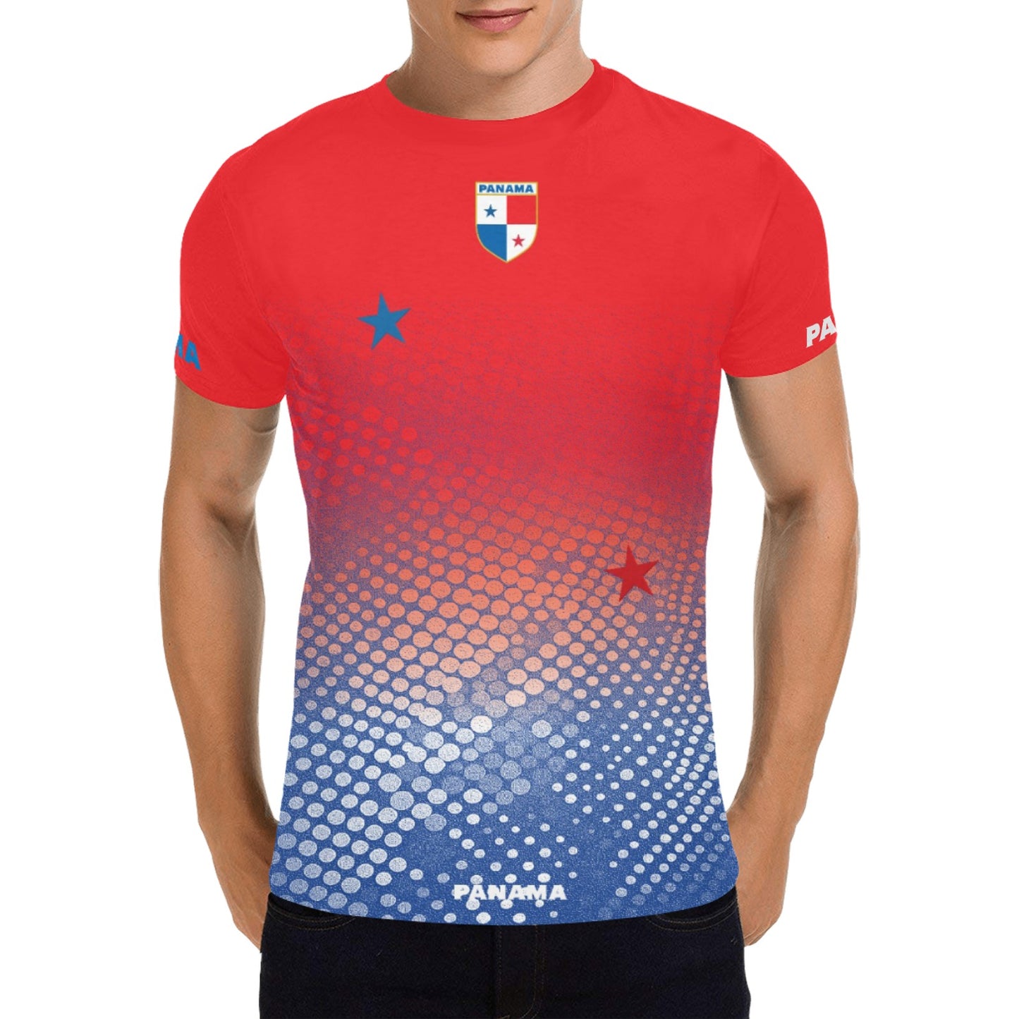 Panama Dots Men's All Over Print T-shirt (USA Size) (Model T40)