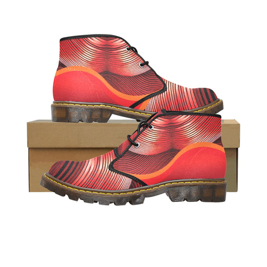 Heartbeat Women's Canvas Chukka Boots Shoe (Model 2402-1)