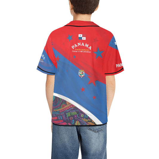 Panama Kid's All Over Print Baseball Jersey Look (ModelT50)