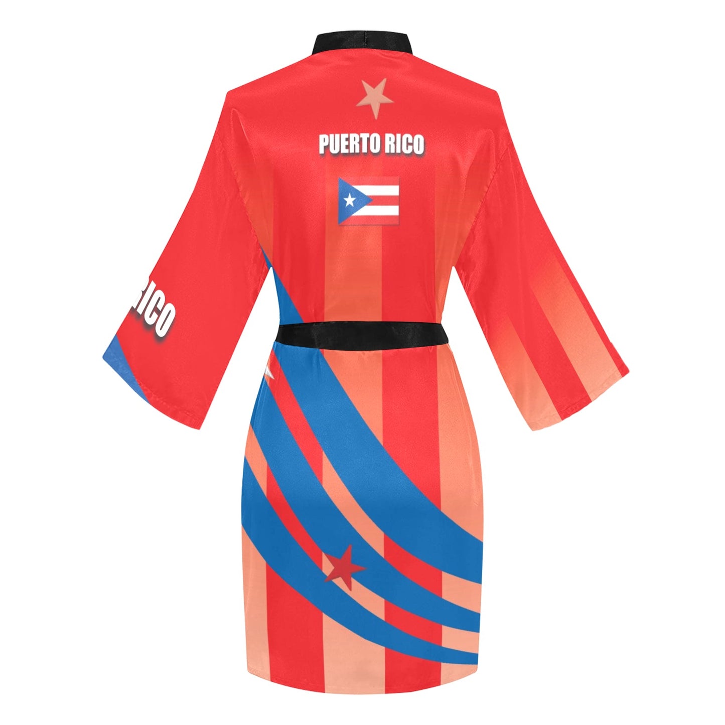 Puerto Rico Women's Long Sleeve Kimono Robe