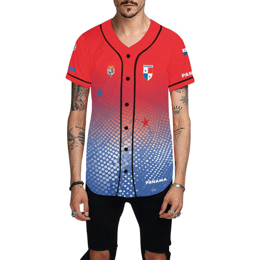 Panama Dots Men's All Over Print Baseball Jersey (T50)
